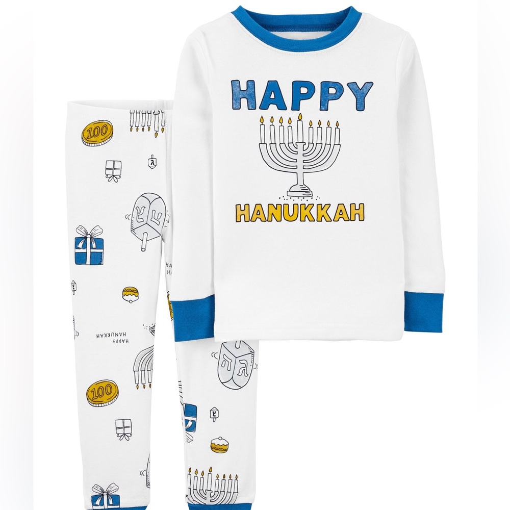 Baby 2-Piece Hanukkah 100% Snug Fit Cotton PJs
